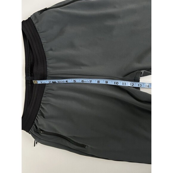 HILL CITY Mens Medium Tall  Athletic Jogger Pants Gray Black Stretch Athleisure - Picture 10 of 14